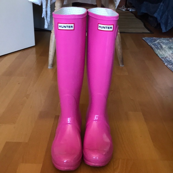 Hunter Shoes - Pink Hunter Rain boots